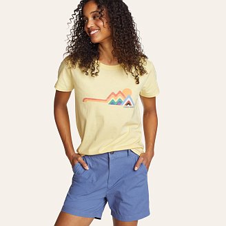 Womens Short-Sleeve Graphic T-Shirt