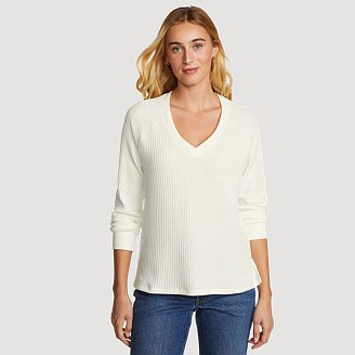 Image of Women's Hilltop Thermal V-Neck