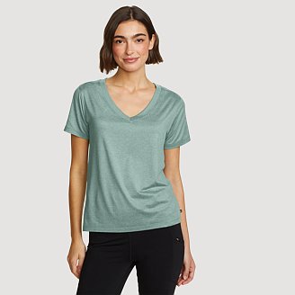 Womens Surreal Travel V-Neck T-Shirt