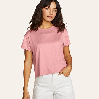 Womens Surreal Travel Crewneck T-Shirt