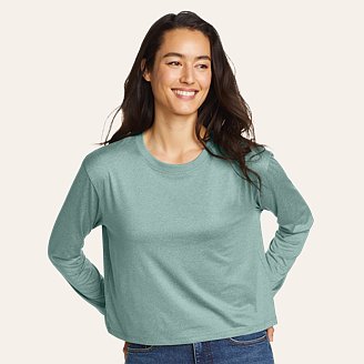 Womens Surreal Travel Long-Sleeve Shirt