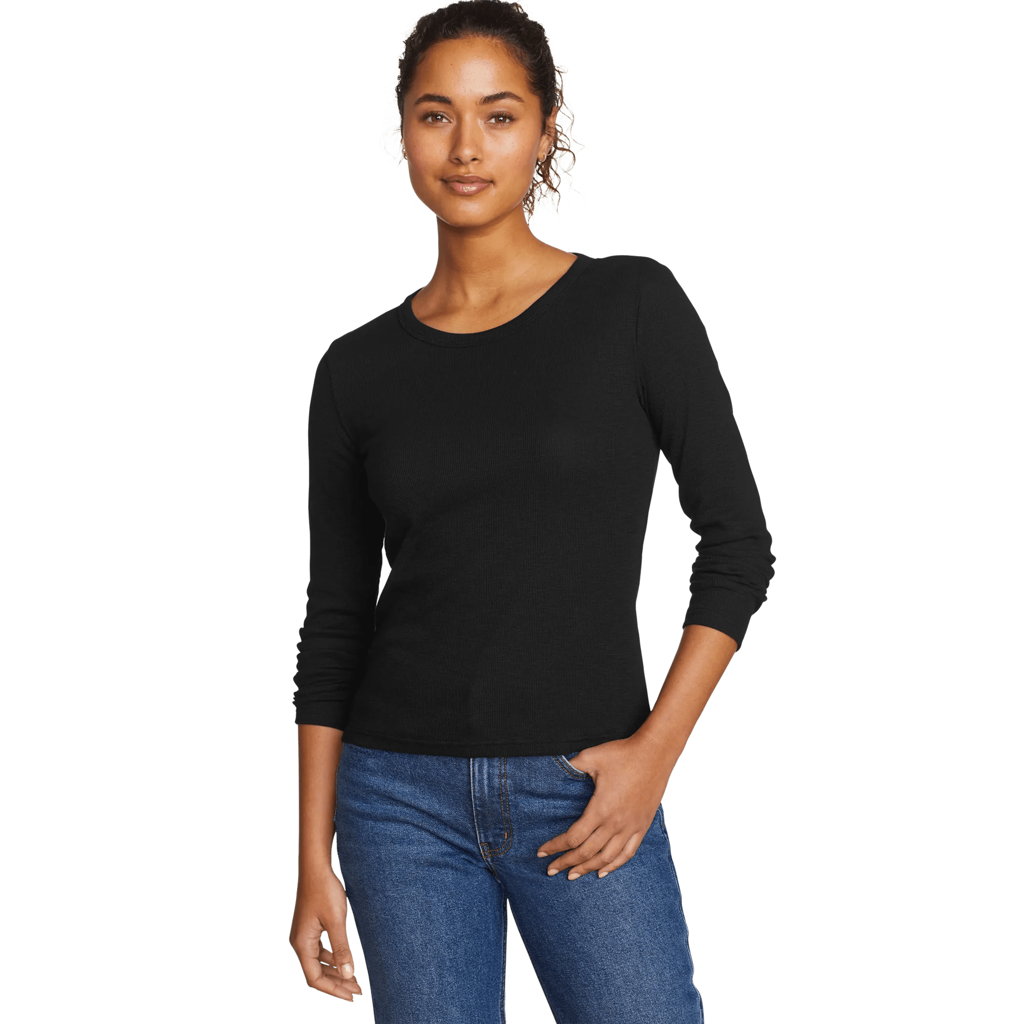 Infinity Slub Long-Sleeve Crew