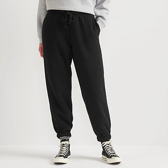 Image of Women's Vintage Soft Faux Shearling-Lined Jogger Sweatpants