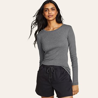 Womens Favorite Long-Sleeve Crewneck T-Shirt