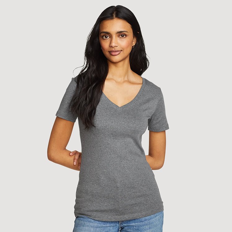 Women's Favorite Short-sleeve V-neck T-shirt Eddie Bauer