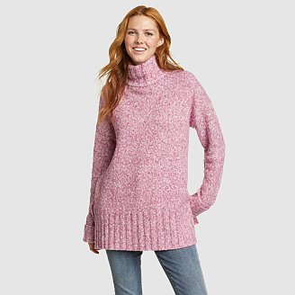 Women's Rest & Repeat Funnel-Neck Sweater