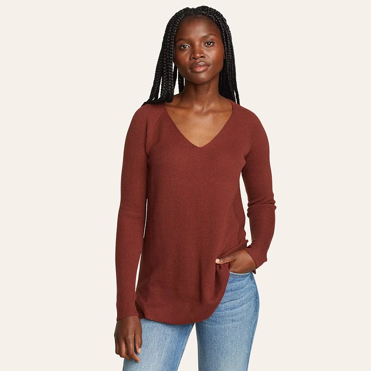 Women's Tellus V-neck Sweater | Eddie Bauer