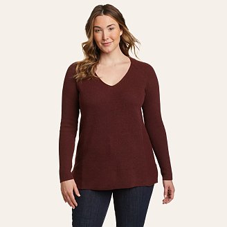 Womens Tellus V-Neck Sweater