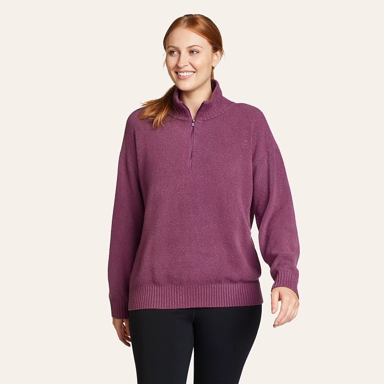 Women s Alpine Route Essentials 1 4 zip Sweater Eddie Bauer
