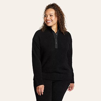 Womens Surreal Soft Snap Mock
