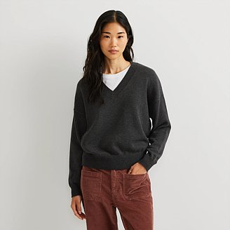 Image of Women's Signature V-Neck Sweater