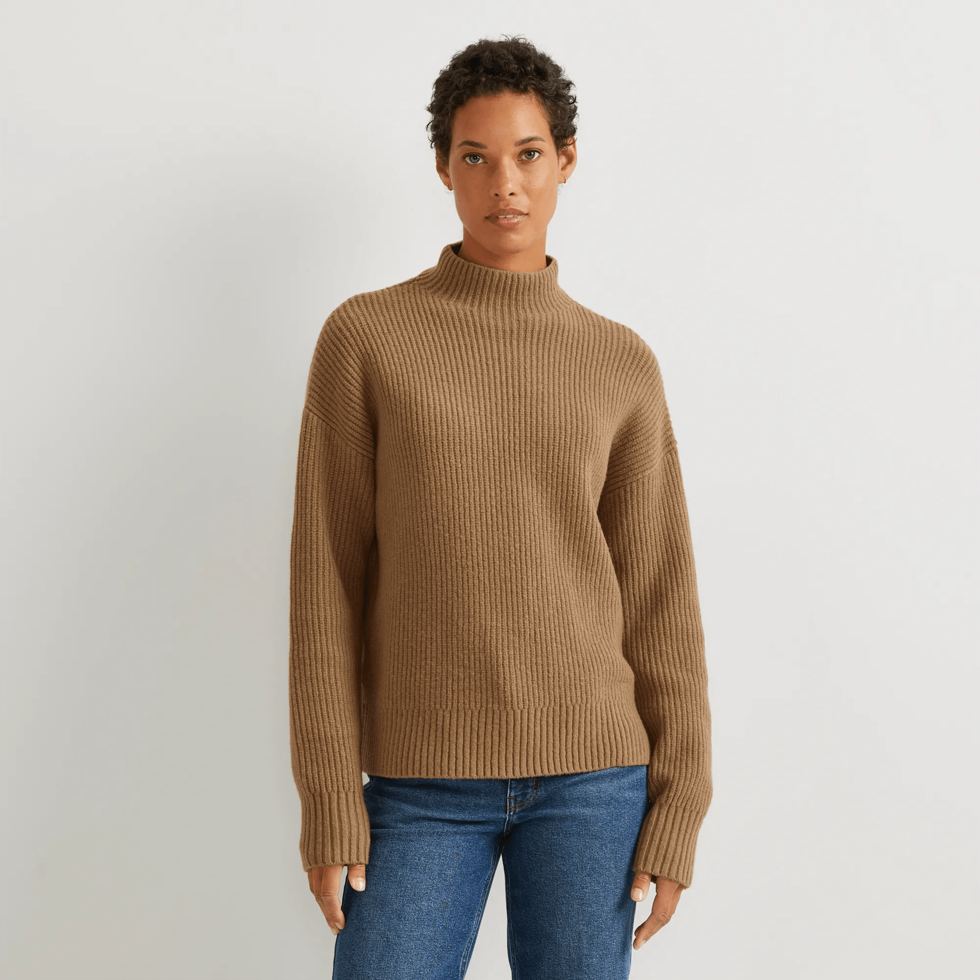Alpine Route Scrunch Neck Sweater