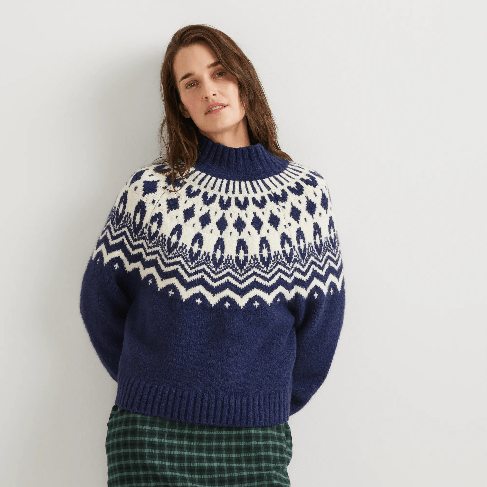 Warm Tidings Mock Neck Sweater