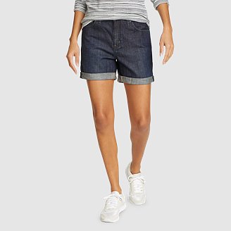 Women's Boyfriend Rolled Denim Shorts