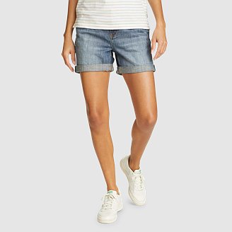 Women's Boyfriend Rolled Denim Shorts