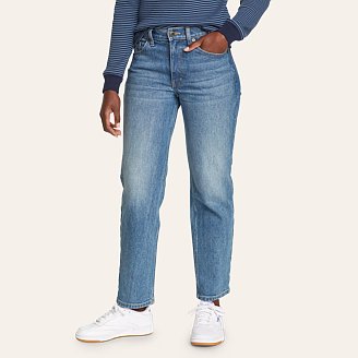 Image of Women's Authentic High-Rise Jeans - Straight Fit