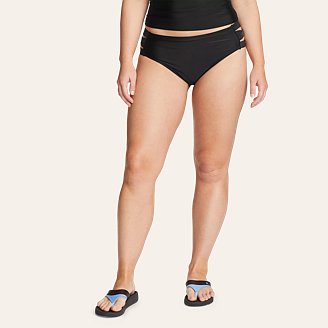 Womens Side Strap Swim Briefs