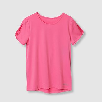Girls' Trail Pleated-Back Short-Sleeve Shirt