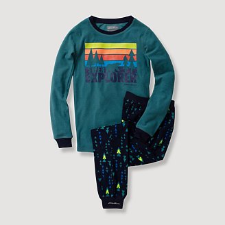 Boys' Fleece And Waffle Knit Sleep Set