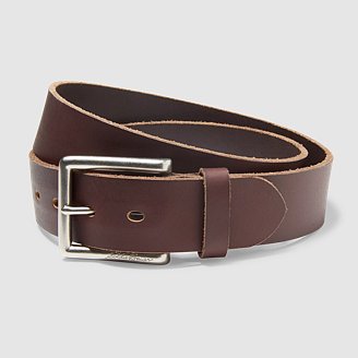 Men's Reinforced Tab Leather Belt