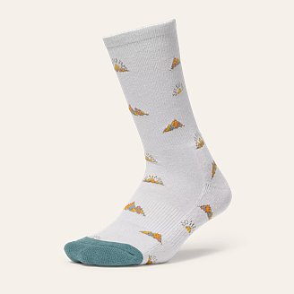 Womens Trail COOLMAX Crew Socks - Pattern