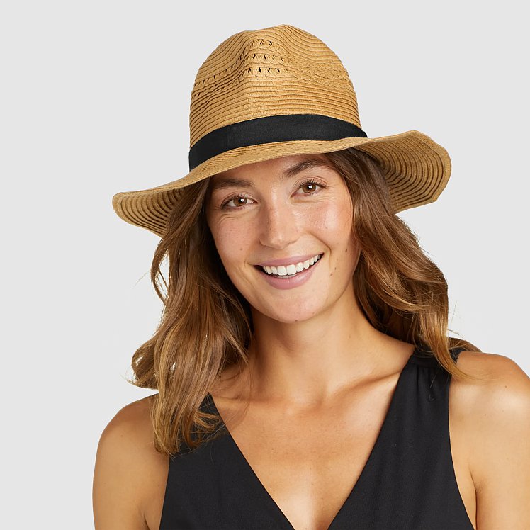 Ladies packable panama hat on sale