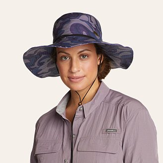 Womens Paradise Packable Wide-Brim Sun Hat