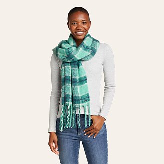 Image of Exploded Plaid Brushed Scarf