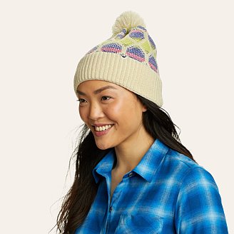 Womens Snowpeak Pom Beanie