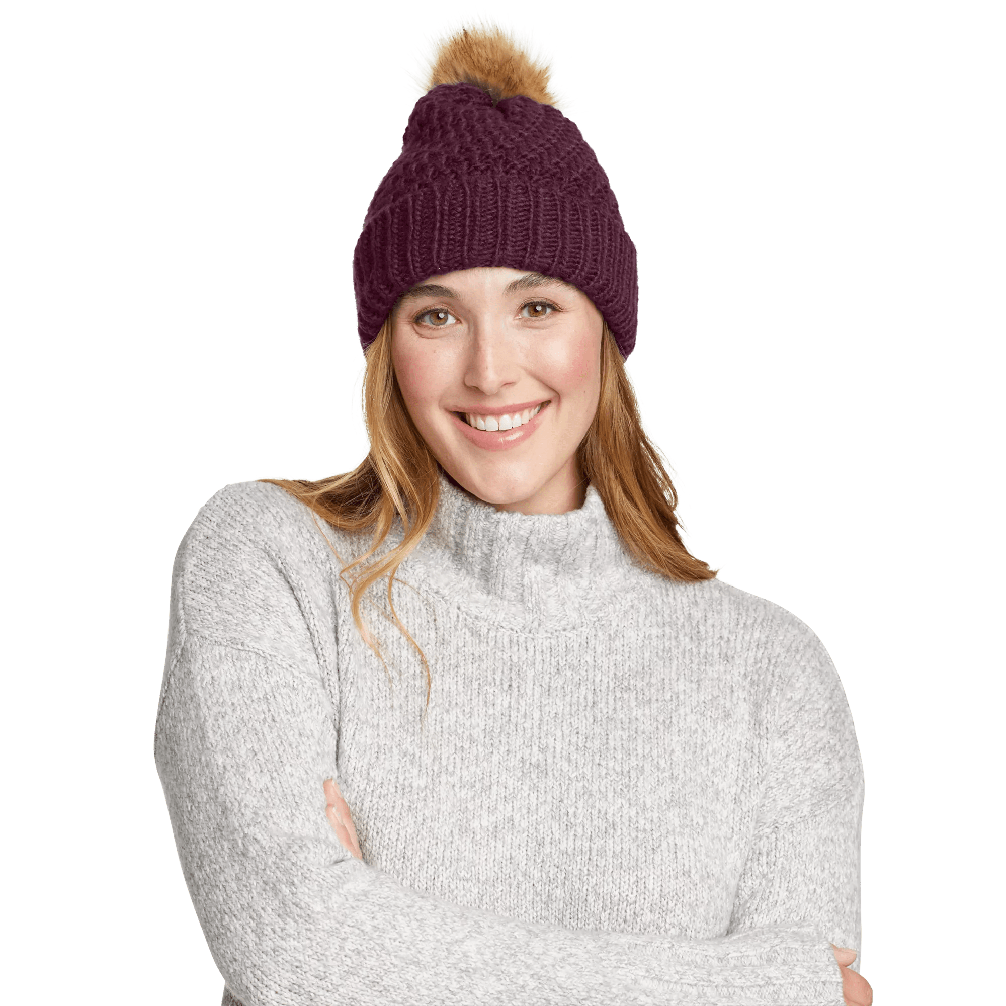 Cabin Faux Fur Pom Beanie