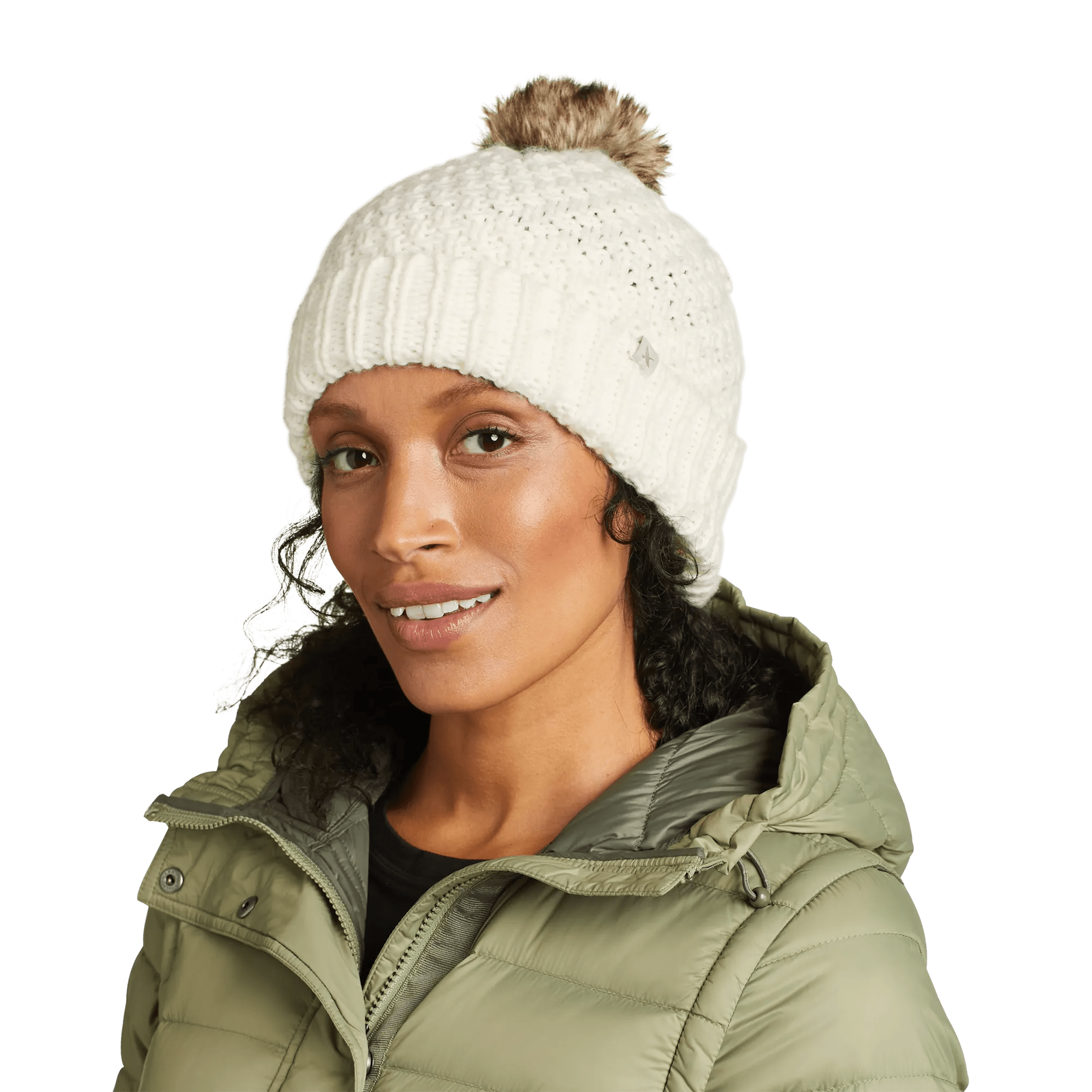 Cabin Faux Fur Pom Beanie
