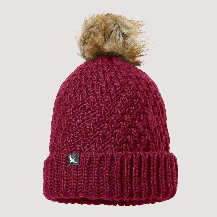 Women's Cabin Faux Fur Pom Beanie Eddie Bauer