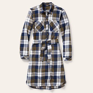 Womens Fremont Flannel Shirt Dress