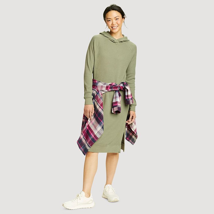 Women's Myriad Thermal Hoodie Dress | Eddie Bauer