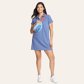 Womens Thistle Textured Short-Sleeve Dress