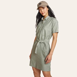 Womens EB Hemplify Utility Short-Sleeve Dress
