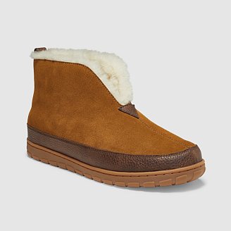 Men's eddie bauer shearling boot slippers on sale