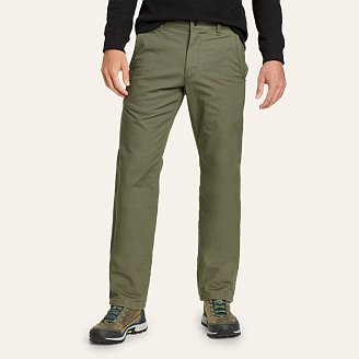 Mens Snowcat Fleece-Lined Canvas Pants
