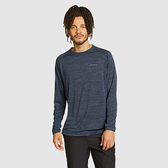 Eddie Bauer Men's Resolution Long-Sleeve T-Shirt - Grey - L