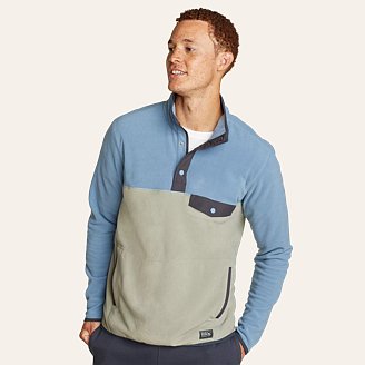 Mens Chutes Mock Neck Fleece