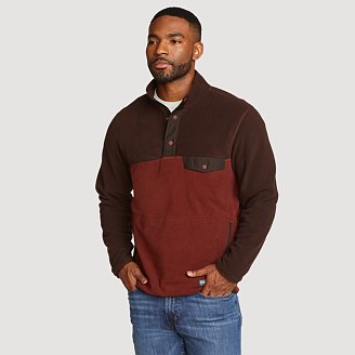 Mens Chutes Mock Neck Fleece