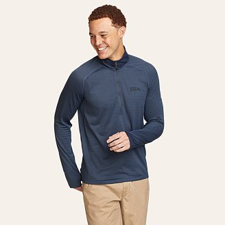 Mens High Route Grid Air 1/4-Zip