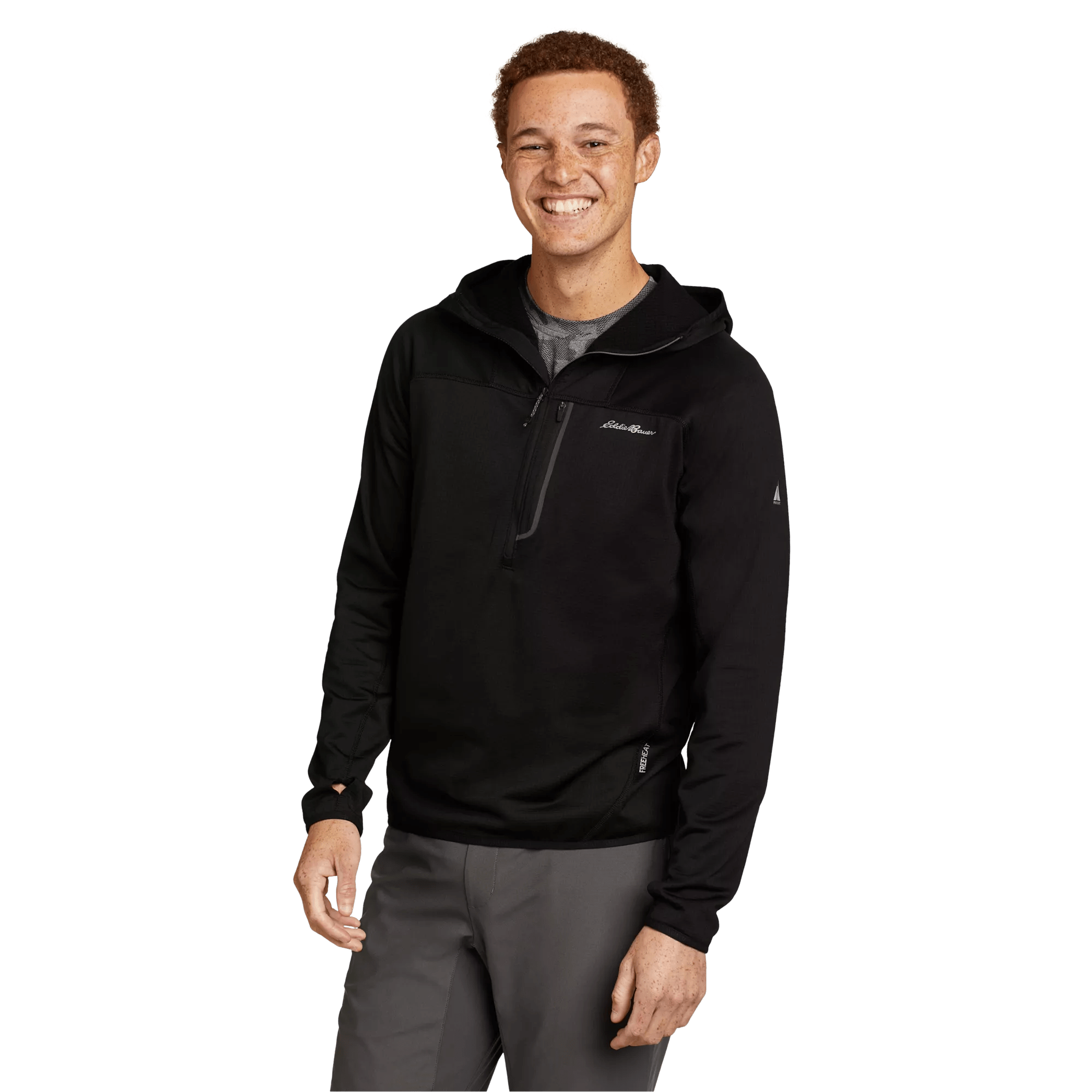 High Route Grid Fleece 1/2-Zip Hoodie