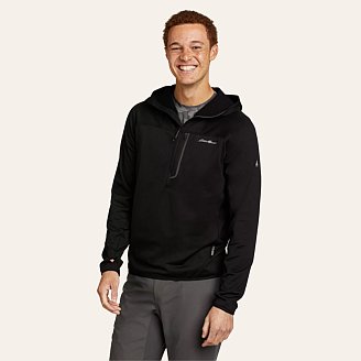 Men's High Route Grid Fleece 1/2-Zip Hoodie