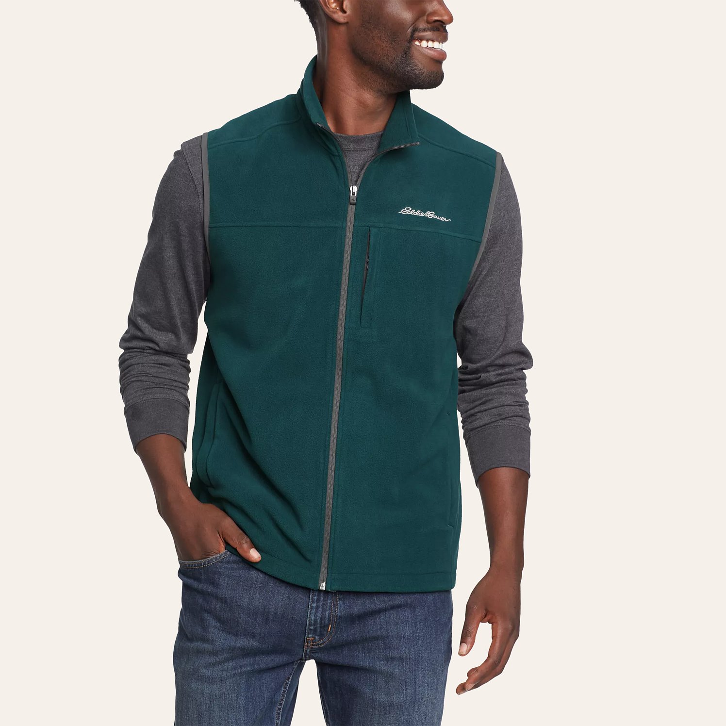 Eddie Bauer® Fleece Vest - Men's** (Restrictions Apply - see description)