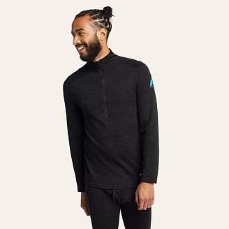  Eddie Bauer Men's Performance Baselayer Crew, Black