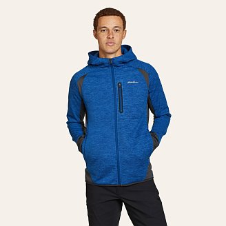 Image of Men's Cloud Layer Hybrid Full-Zip Hoodie