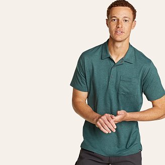 Mens Mountain Trek Short-Sleeve Polo Shirt
