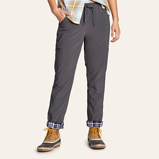 Eddie Bauer Rainier Pull-on Fleece-lined Pants in Natural for Men