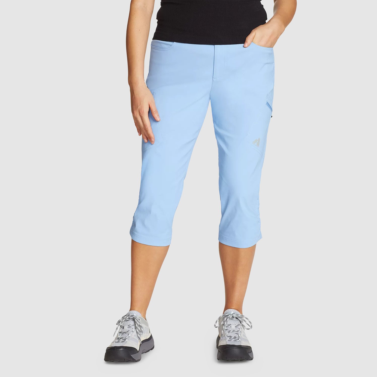 Buy Club A9 Womens Regular Fit Solid Cotton Capri Pants for Daily